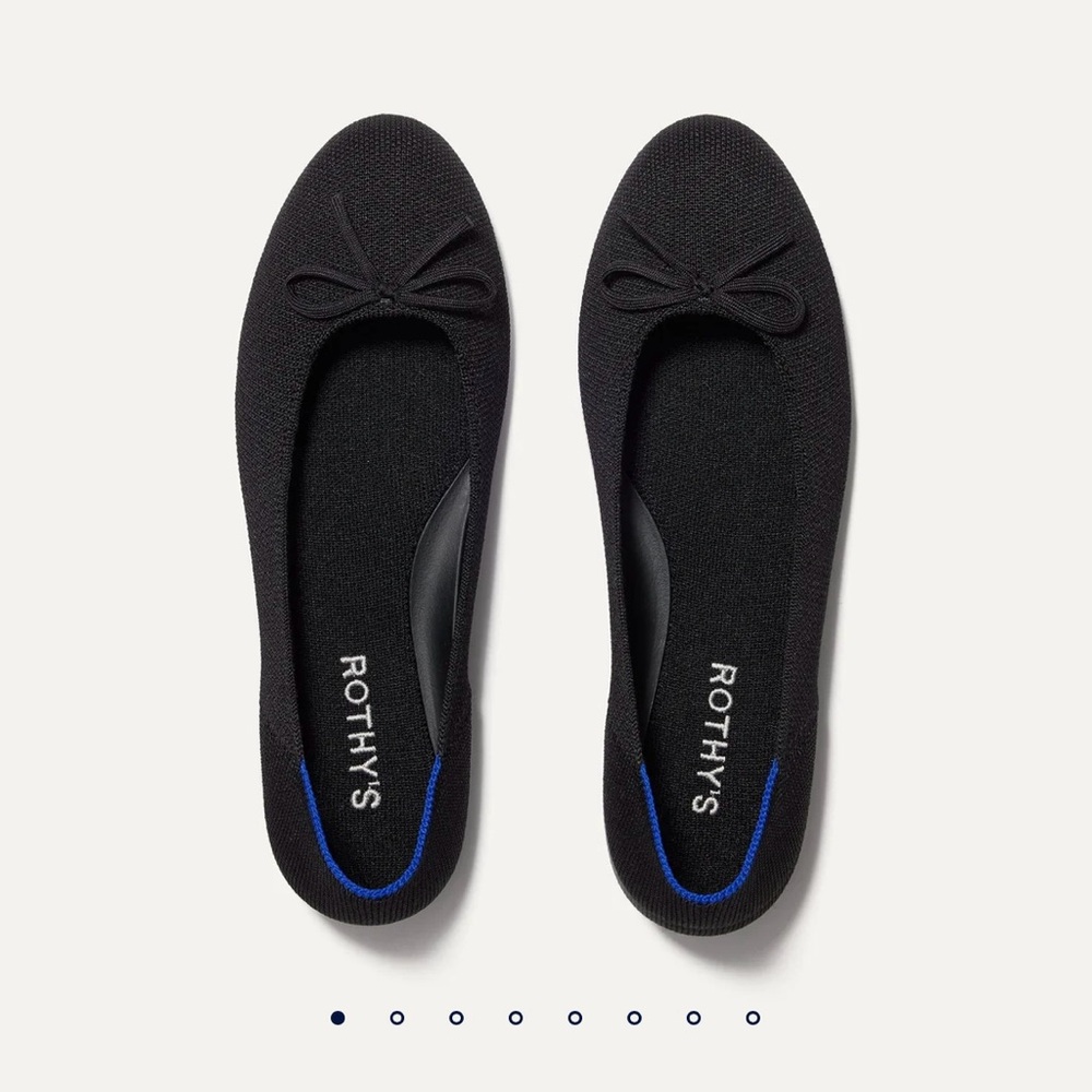Rothy black ballet flats